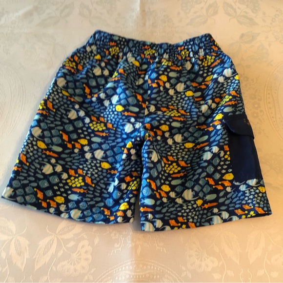 UVSkinz Boys Size 5 Blue Fish Swimming Trunks Baiting Shorts Mesh Lining Pocket - Picture 11 of 16